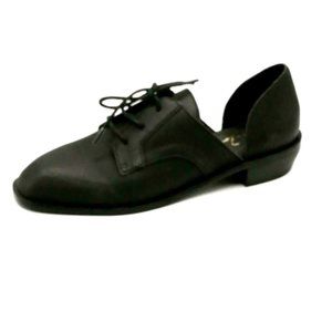 42 Gold Womens Shoe Dress‎ Black 6.5 Leather Block Heel D'Orsay Cushioned